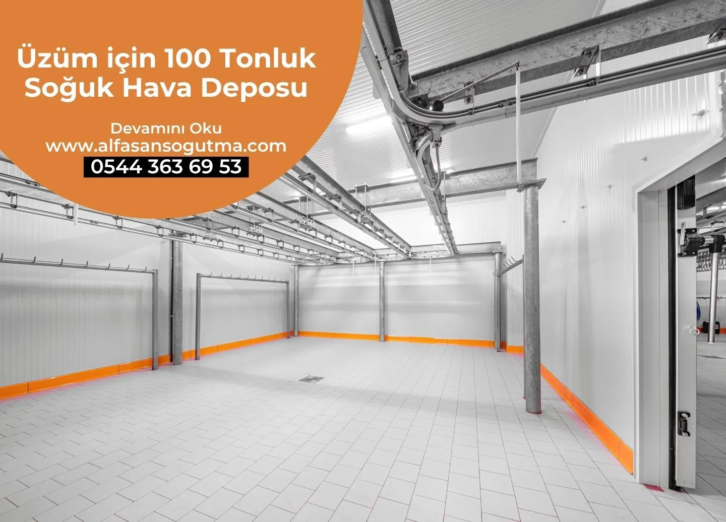 Üzüm için 100 Tonluk Soğuk Hava Deposu